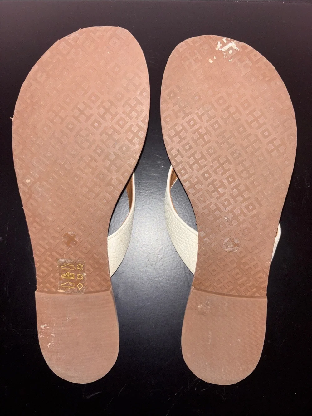 Tory Burch cream leather